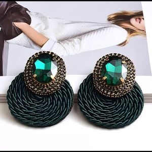 Boho Chic Crystal Rhinestone Earrings